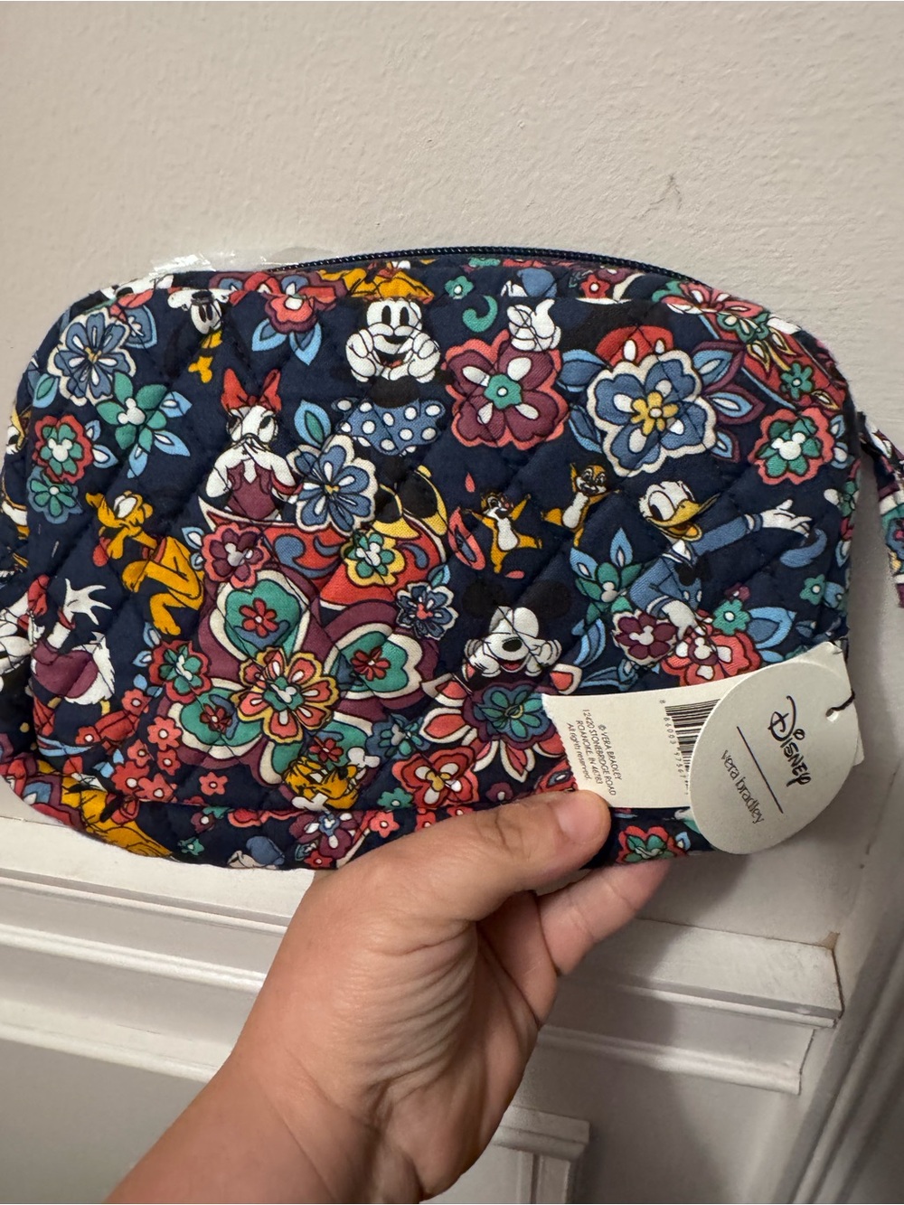 Vera Bradley Disney Floral Quilted waist bag Pouch - Navy Multi